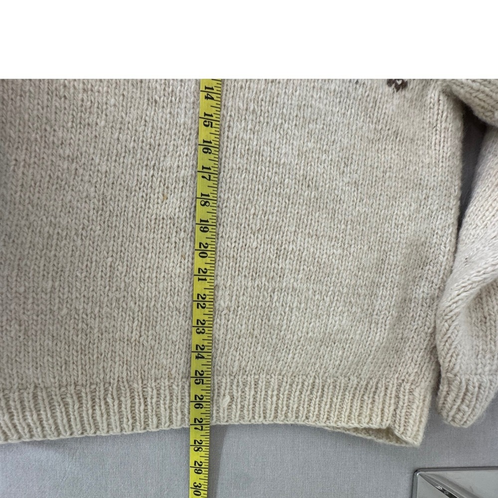 Vintage‎ J. Crew Oarsman Chunky Wool Sweater Mens Medium Crewneck - Picture 9 of 9